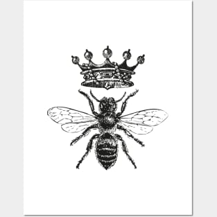 Queen Bee | Black and White Posters and Art